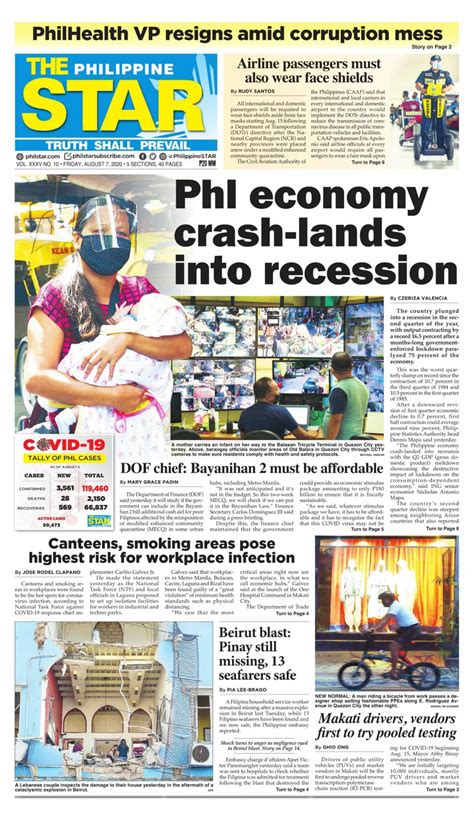 philippine star august   newspaper   digital