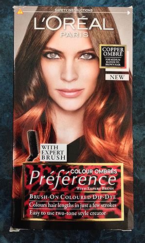 youtubereview loreal preference colour ombre  copper ombre somethingmel