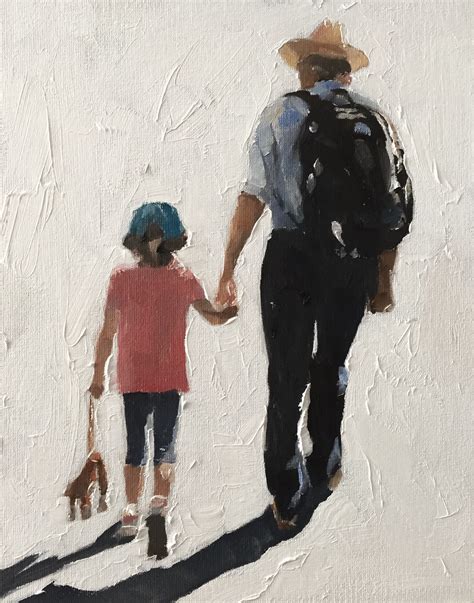 father  daughter painting poster wall art canvas etsy