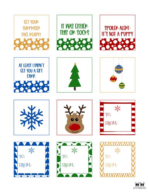 printable christmas gift tags printabulls