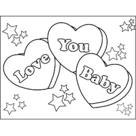 love  baby coloring pages heart coloring pages baby coloring