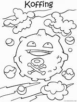 Coloring4free 2021 Pokemon Coloring Characters Printable Pages Koffing Related Posts sketch template