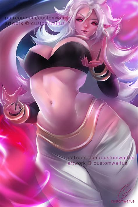 nsfw dbz majin android 21 free to use by customwaifus hentai foundry