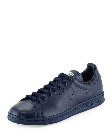 adidas  raf simons stan smith leather sneaker navy
