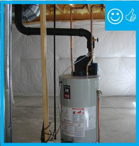 power vented water heater installed building america solution center