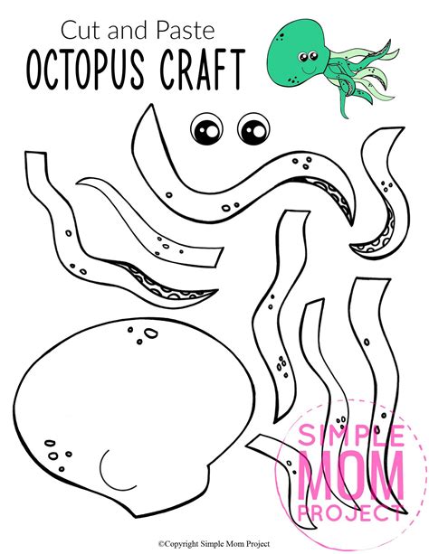 adorable octopus ocean animal craft  kids simple mom project