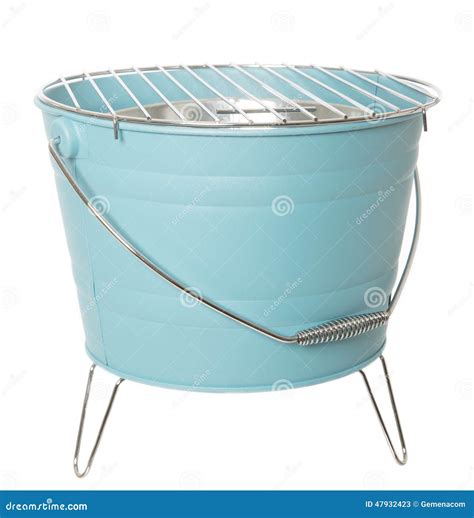 light blue barbecue grill stock image image  utensil
