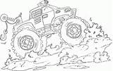 Coloring Monster Truck Pages Kids Trucks Printable Boys Mud sketch template
