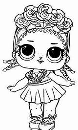 Colouring Lol Pages Doll Lids Siobhan Little sketch template