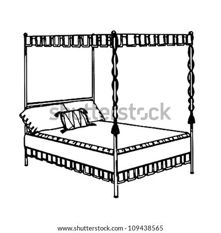 sketch bed stock photo  shutterstock