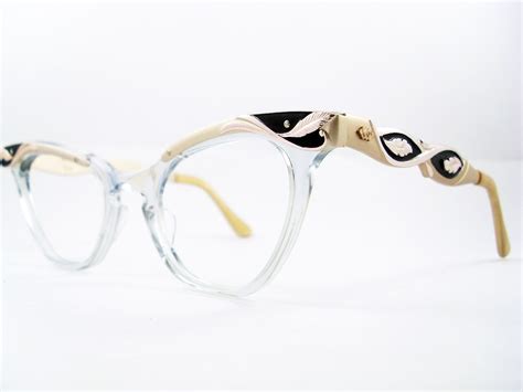 Vintage Eyeglasses Frames Eyewear Sunglasses 50s Vintage Cat Eye