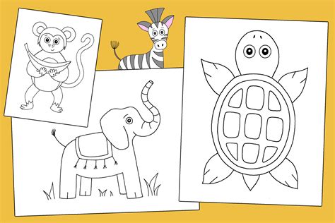 printable animal coloring pages  kids cute  fun  hollydog