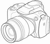 Camera Drawing Dslr Line Nikon Digital Slr Tech Deviantart Sketch Drawings Clipart Cameras Template Lsr Sketches Coloring Paintingvalley Wip Larger sketch template