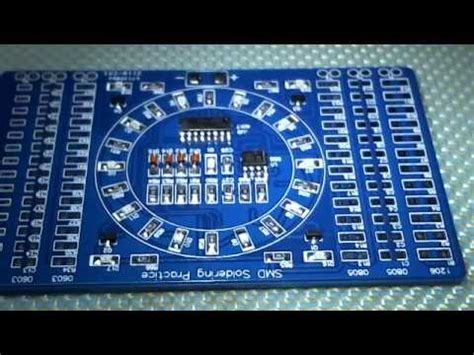 smd soldering practice board youtube