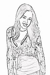 Coloring Hannah Montana Pages Movie Popular sketch template