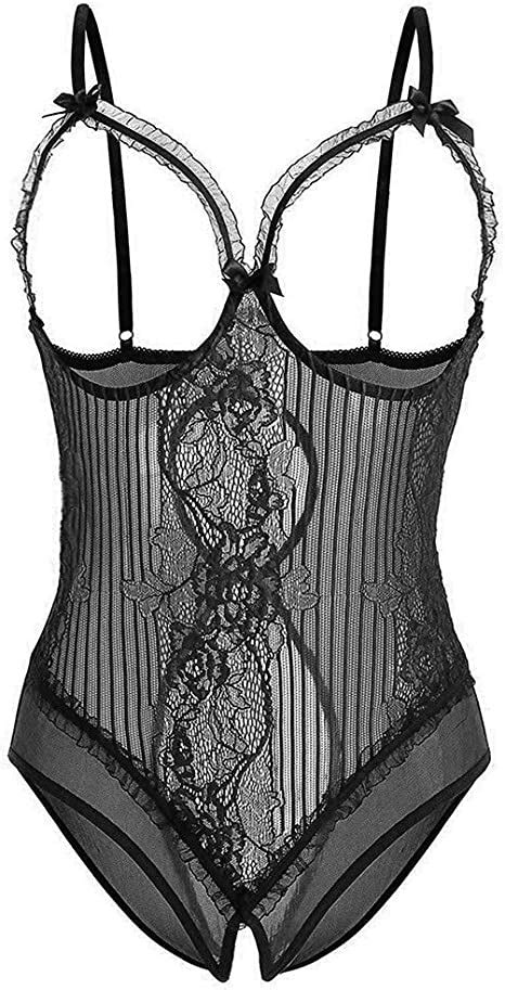 zzalalana one piece crotchless lingerie for women lace