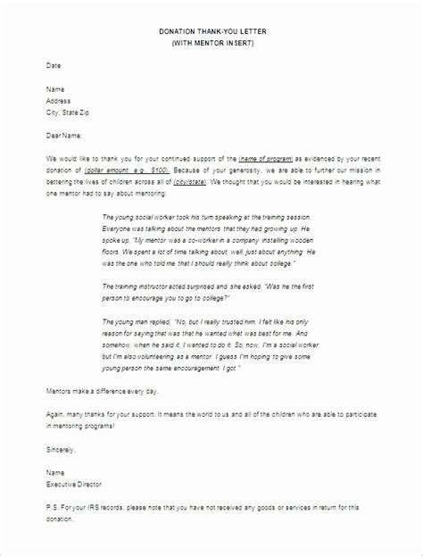 donation   letter template   template