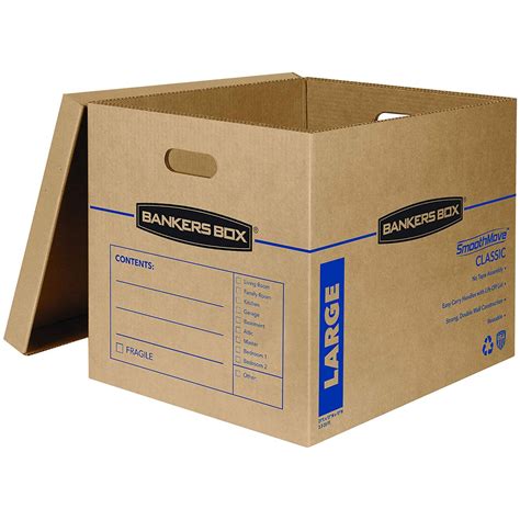 bankers box smoothmove classic storage boxes large 17 x 21 x 17