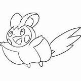Pokemon Emolga Mewarnai Disukai Halaman Bayi Mencetak Colorir Desenhos Momjunction sketch template