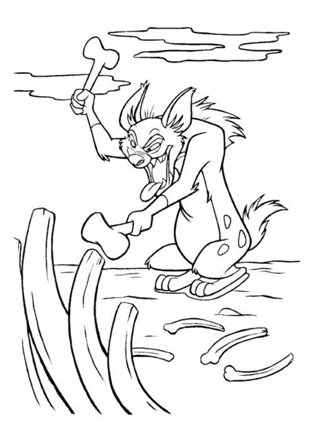 lion king hyena coloring pages  getdrawings