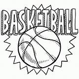 Coloring Basketball Pages Printable Popular sketch template