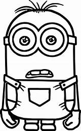 Coloring Pages Minion Minions Fotolip Wallpaper sketch template