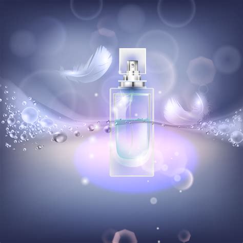 vector illustration   realistic style perfume   glass bottle  vector art  vecteezy