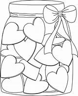 Coloring Pages Jar Hearts Printable Valentine Choose Board Pokemon Kids Digi sketch template