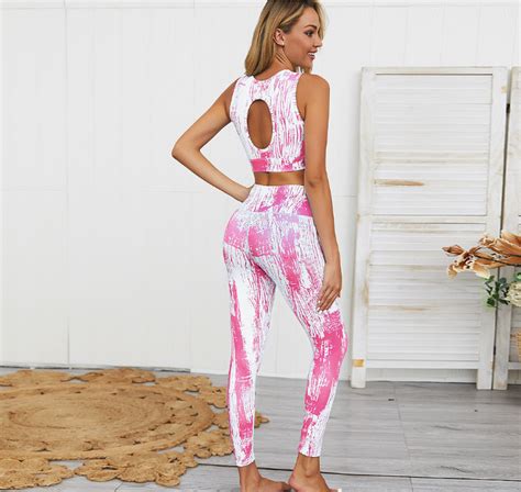 soft printed spandex pants yoga gym wear suit for women buy spandex