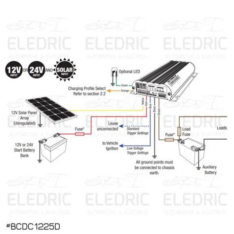redarc bcdcd dual input   vehicle dc battery charger eledric