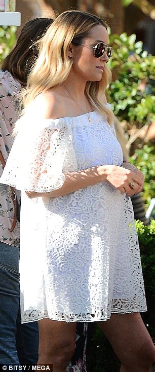 pregnant lauren conrad cuts an angelic figure daily mail online