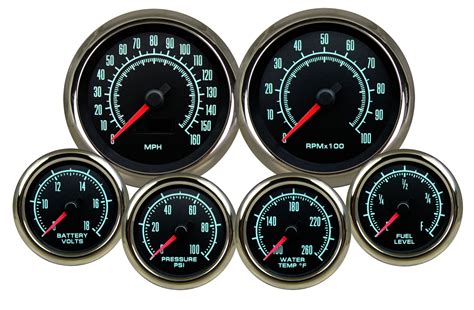 vintage usa  series gauge set car gauges classic cars
