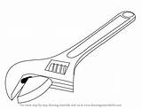 Spanner Adjustable Drawing Draw Tools Step Tutorials sketch template