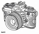 Photography Coloring 25kb 600px sketch template
