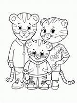 Daniel Tiger Coloring Pages Tigre Family Neighborhood Printable Kids Bestcoloringpagesforkids Print Color Tigers Super Comics Website Birthday Popular Sheets Getdrawings sketch template