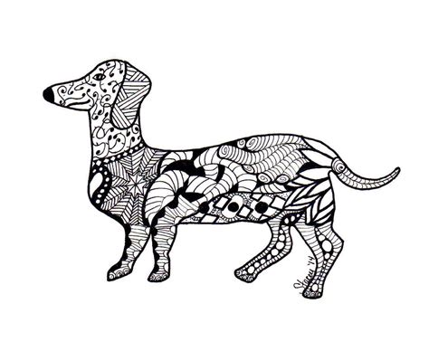 dachshund coloring pages printable