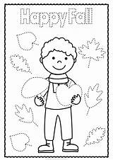 Tracing Coloring Writing Thanksgiving sketch template