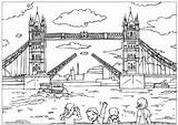 Bridge Colouring Tower Pages Buildings London Coloring Kids Sheets Landmarks Famous Adult Choose Board Books sketch template