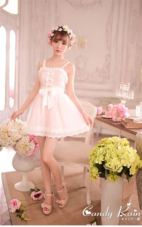 sweet peach bow princess lace dress fashion♡ kawaii clothes kawaii dress cute outfits