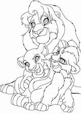 Kiara Kovu Simba Base Deviantart Anime Version Tlk sketch template