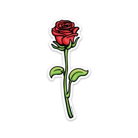 red rose sticker nature stickers aesthetic stickers bubble stickers