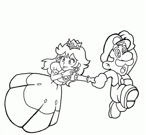 printable princess peach coloring pages coloring home