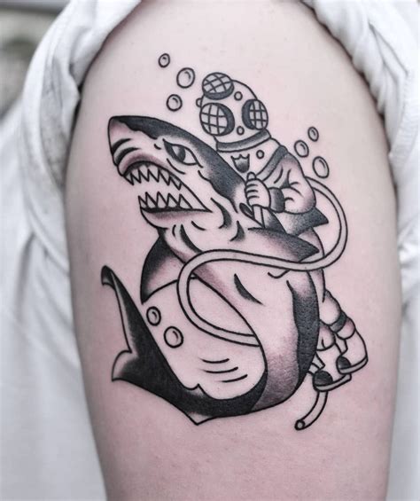 Sailor Jerry Shark Tattoo – Vic Market Tattoo