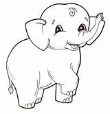 Supercoloring Elephants sketch template