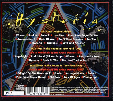 classic rock covers  def leppard hysteria