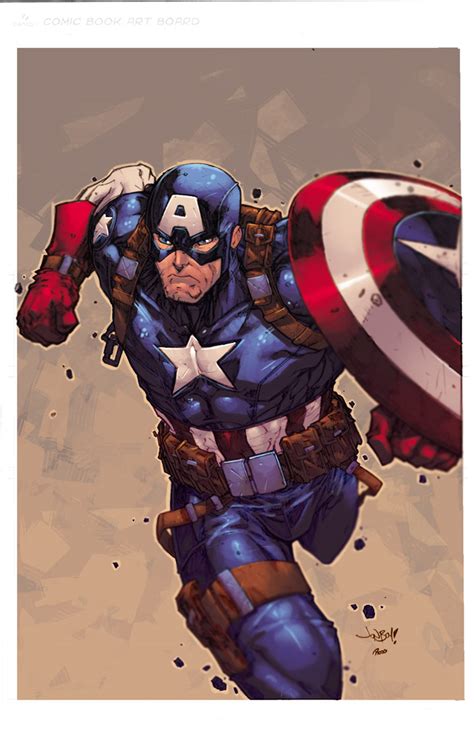 comics  captain america artwork  jonboy meyers