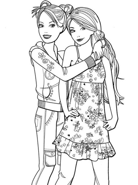 bff pages  girls coloring pages