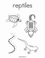 Coloring Reptiles Pages Twistynoodle Amphibian Reptile Printable Preschool Print Snake Kids Worksheets Turtle Lizard Animal Tracing Colouring Amphibians Color Alligator sketch template