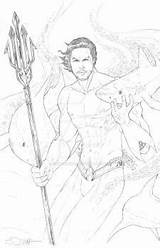 Aquaman Momoa Suhng Sorah sketch template