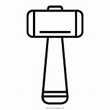 Coloring Mallet sketch template